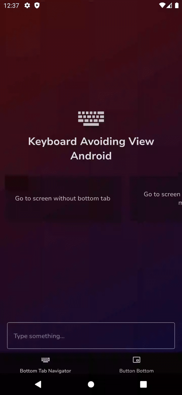 CustomKeyboardAvoidingView-Android