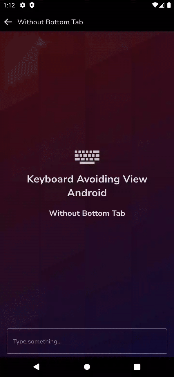 CustomKeyboardAvoidingView-Android