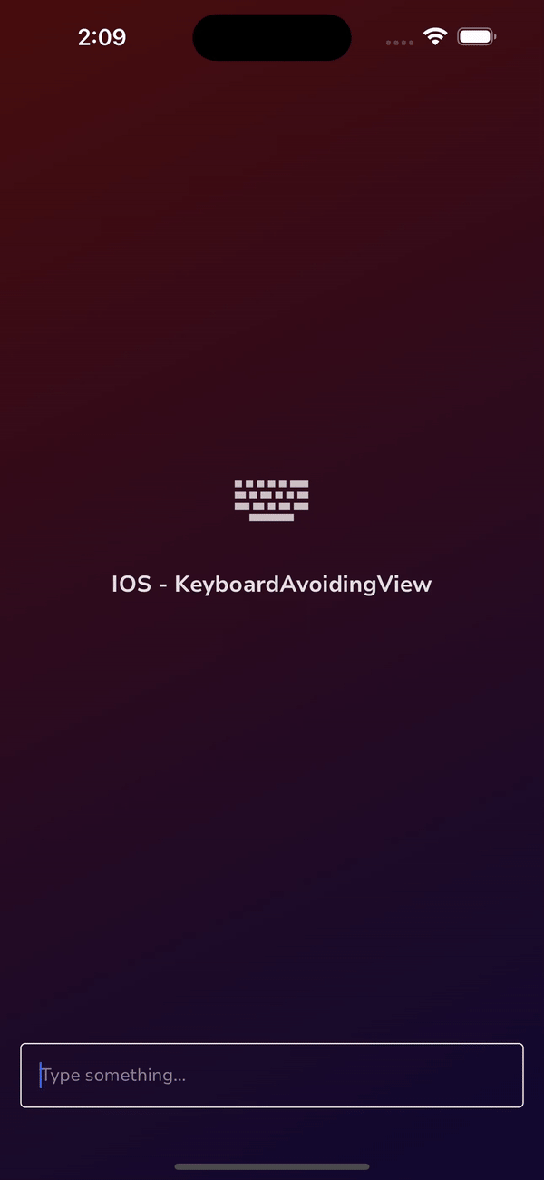 KeyboardAvoidingView-IOS